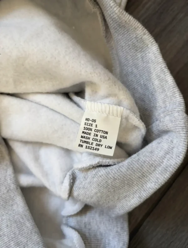 Yeezy YZY Gray HD-01 Tag Size 1 Displaying HD-05