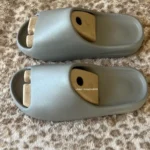 Gray Yeezy Slides YS-01 Side View