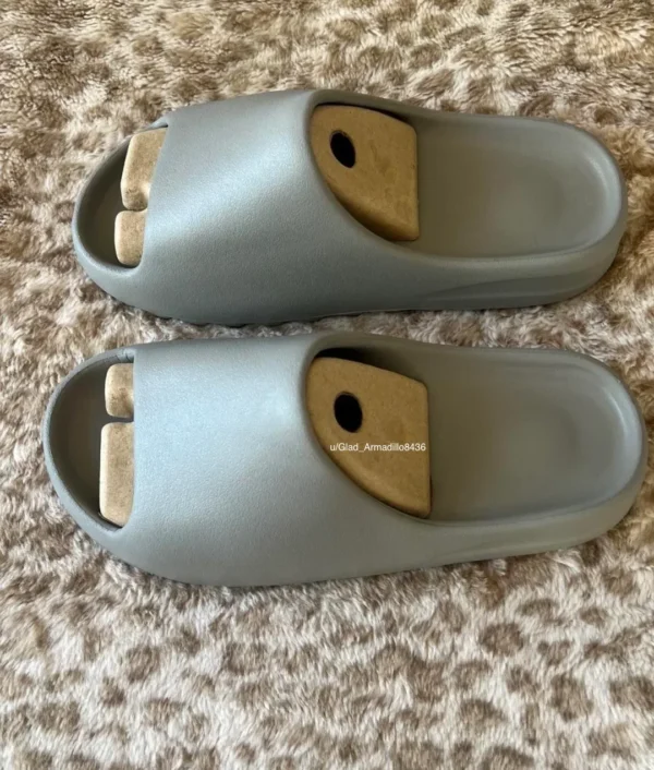 Gray Yeezy Slides YS-01 Side View
