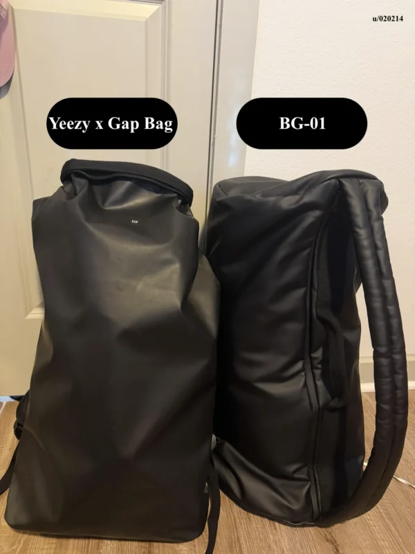 Yeezy Bag BG-01 Size Comparison With Yeezy x Gap Bag