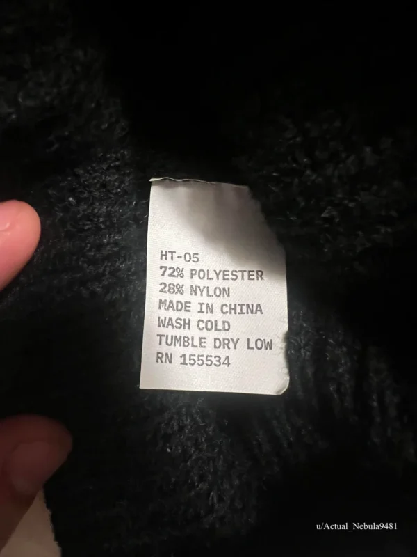 Yeezy YZY Ski Mask HT-05 Tag