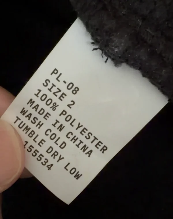 Yeezy Polar Fleece PL-08 Size 2 Tag
