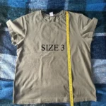 Yeezy YZY Green T-Shirt Size 3 TS-03 Length