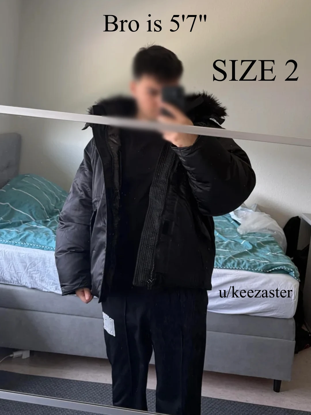 Yeezy YZY Black Parka PK-01 On Body Fit