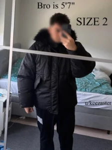 Yeezy YZY Black Parka PK-01 On Body Fit