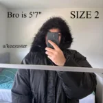Yeezy YZY Black Parka PK-01 On Body Fit