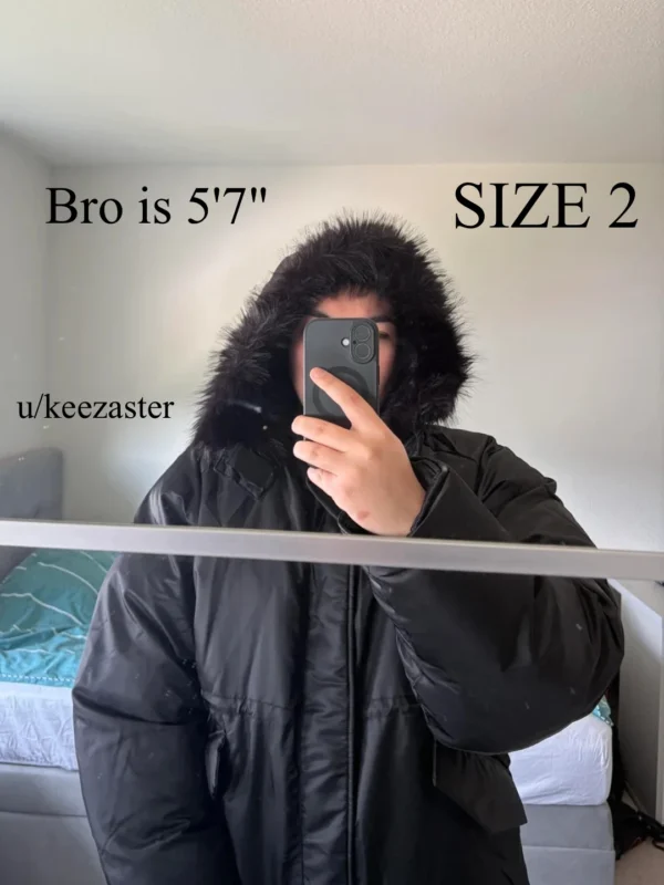 Yeezy YZY Black Parka PK-01 On Body Fit