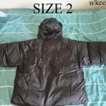 Yeezy YZY Black Parka PK-01 Rear View