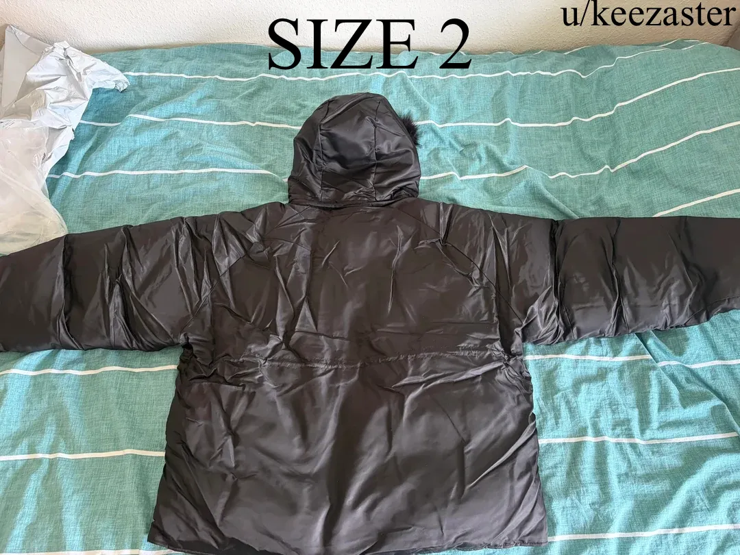 Yeezy YZY Black Parka PK-01 Rear View
