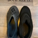 Yeezy YZY Sneakers BL-01 Comparison with Adidas Foam Runner both Size 11