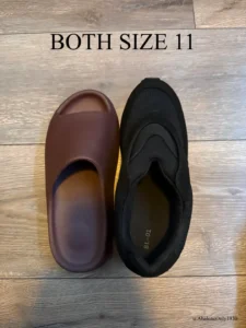 Yeezy YZY Sneakers BL-01 Comparison with fudge YS-01 both Size 11