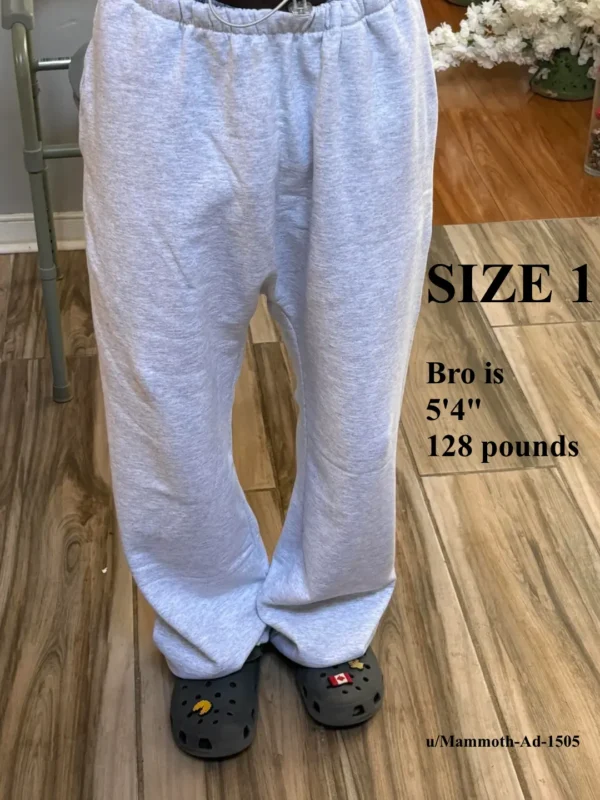 Yeezy YZY SP-08 Sweatpants Size 1 On-body front view
