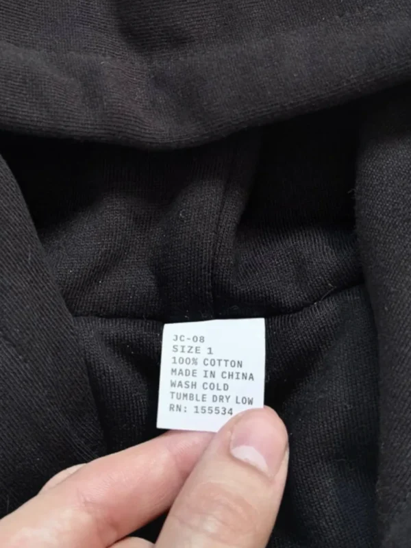 Yeezy Jacket JC-08 Black Size 1 Tag