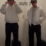 Yeezy White Jacket JC-08 Size 2 On Body