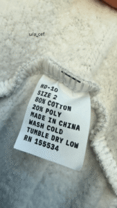 Yeezy Hoodie HD-10 Étiquette Taille 2