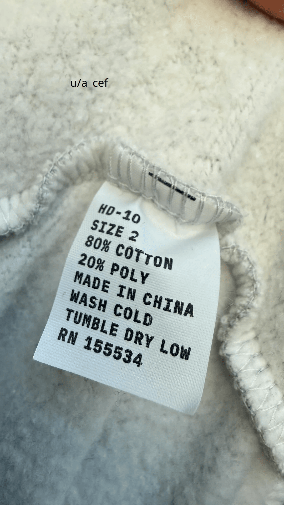 Yeezy Hoodie HD-10 Étiquette Taille 2