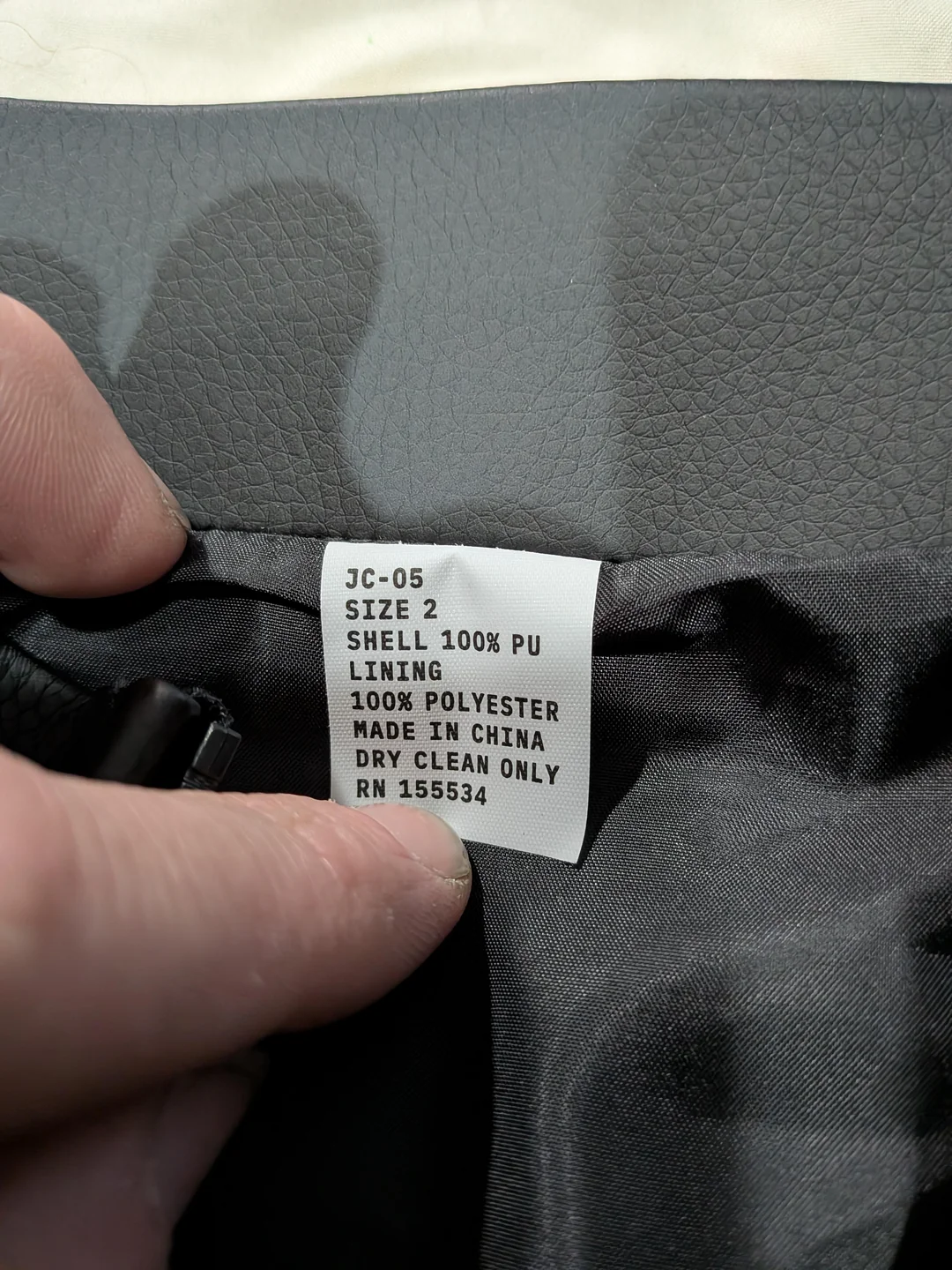 Yeezy YZY Jacket JC-05 Size 2 Tag