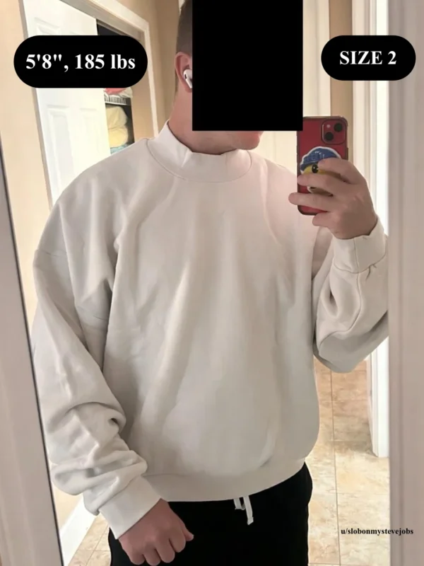 Yeezy Crewneck CN-02 Size 2 On Body Pics and Review