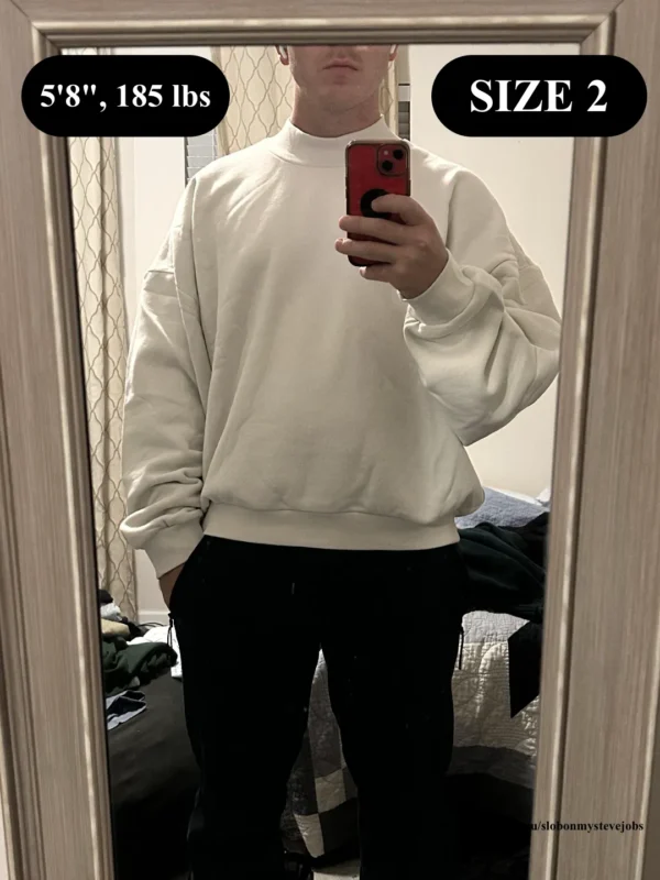 Yeezy Crewneck CN-02 Size 2 On Body Pics and Review