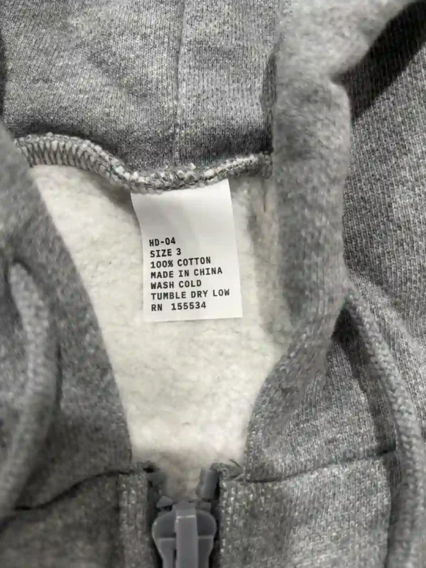Yeezy YZY Gray Hoodie HD-04 Tag Size 3