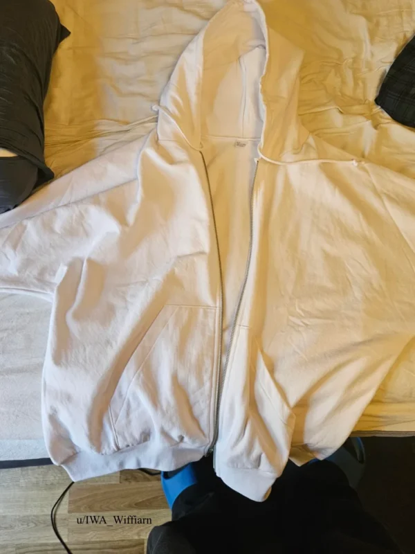 Yeezy YZY White Hoodie HD-05 Size 3 Front View