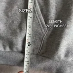 yeezy yzy hoodie HD-04 gray Size 2 length
