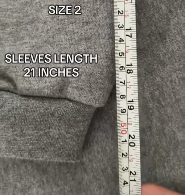 yeezy yzy hoodie HD-04 gray Size 2 sleeves length