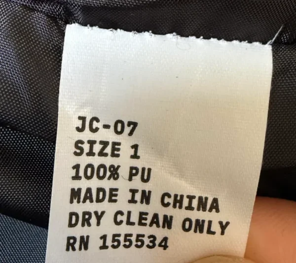 Yeezy Jacket JC-07 Size 1 Tag