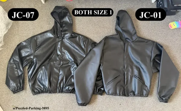 Yeezy Jacket Comparison JC-07 and JC-01 Both Size 1