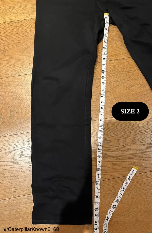 Yeezy YZY WD-01 Size 2 Sizing, Inseam Length Measurements