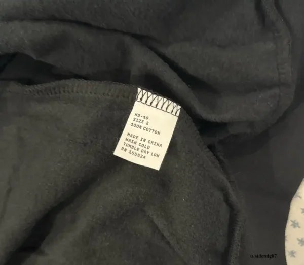 Yeezy YZY Hoodie HD-10 Black Size 2 Tag