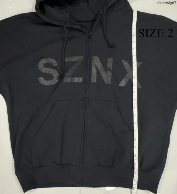 Yeezy YZY Black Hoodie HD-10 Length Size 2