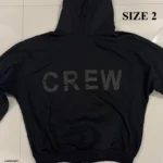 Yeezy YZY Hoodie HD-10 Black Back view "Crew"