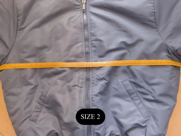 Yeezy Blue BB-01 Size 2 Sizing Measurements Pit to pit
