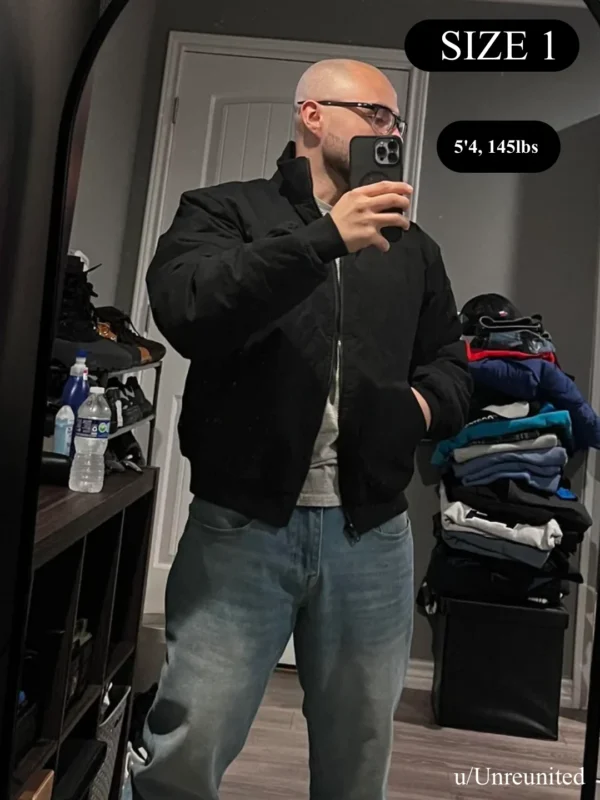 Yeezy YZY Bomber BB-02 Size 1 On-body Unzipped