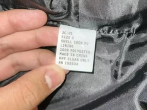 Yeezy Jacket JC-01 Size 2 Tag