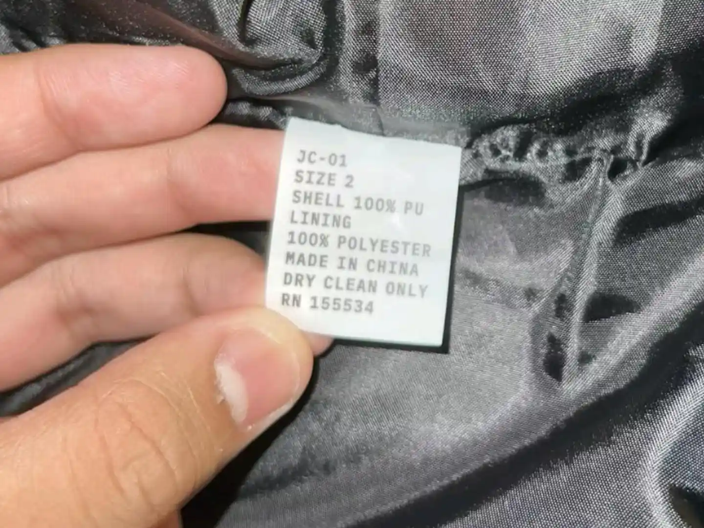 Yeezy Jacket JC-01 Size 2 Tag