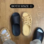 Yeezy Slides YS-02 and Yeezy Slides 450 Size 11 Comparison and fit