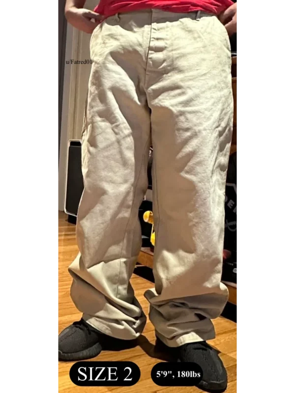 Yeezy YZY Pants Cream WP-01 Size 2 On-body