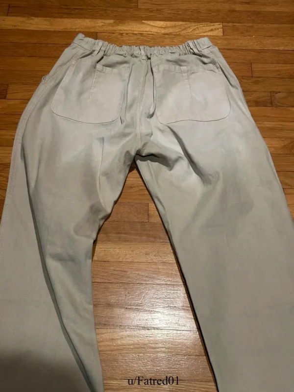 Yeezy YZY Pants Cream WP-01 rear view