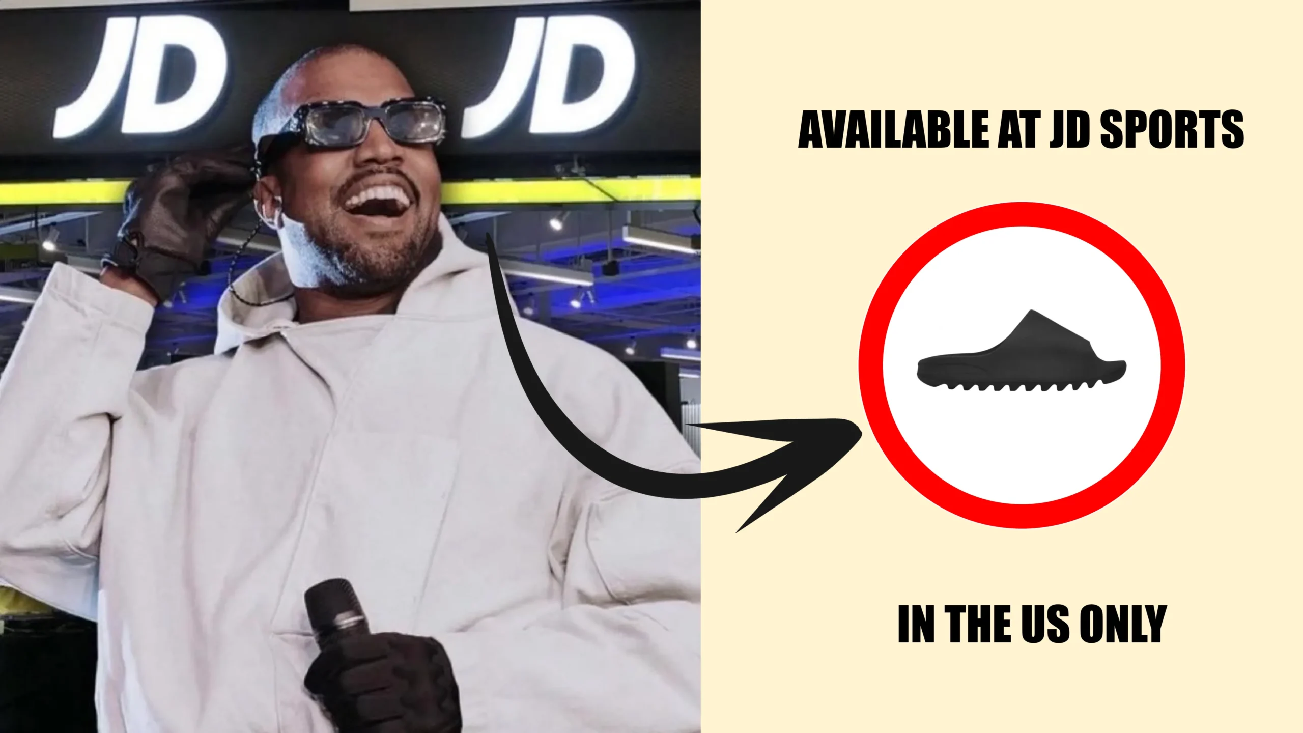 You are currently viewing Yeezy YS-01 Slides at JD Sports: August 13 US Release for $44
