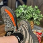 Yeezy 350 V2 Beluga on feet, photo by Reddit user u/XtraTHICC1998