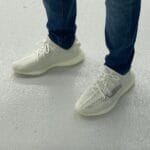 Yeezy 350 V2 Bone on feet, photo by Reddit user u/rodolphobfa