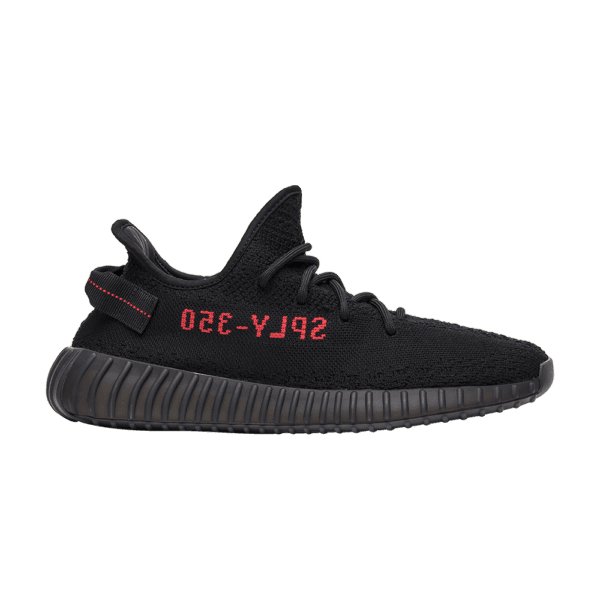 Yeezy Boost 350 V2 Bred product photo on transparent background