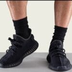 Yeezy 350 V2 Onyx on feet, photo by Reddit user u/Not-Drew_