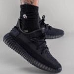 Yeezy 350 V2 Onyx on feet, photo by Reddit user u/Not-Drew_