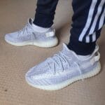Yeezy 350 V2 Static on feet, photo by Reddit user u/Mellow_Hawk_07