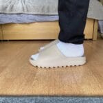 Yeezy Slide Pure on feet, photo by Reddit user u/ZeligD